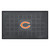 19.5" x 31.25" Black and Orange NFL Chicago Bears 3-D Team Medallion Doormat - IMAGE 1