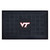 19.5" x 31.25" Black and White NCAA Virginia Tech Hokies Outdoor Door Mat - IMAGE 1