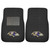 Set of 2 Black and Blue NFL Baltimore Ravens Embroidered Front Car Mats 17" x 25.5" - IMAGE 1