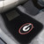 17" x 25.5" Black and White NCAA University of Georgia Bulldogs Embroidered Front Car Mat Set - IMAGE 2