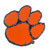 Set of 2 Orange NCAA Clemson University Tigers Emblem Stick-on Car Decals 3" x 3" - IMAGE 1