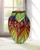 12" Abstract Art Style Glass Vase - IMAGE 2