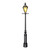 Club Pack of 12 Black and Yellow Jointed City Street Lamppost Decors 6' - IMAGE 1