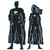 Club Pack of 24 Black Superhero Silhouette Cutouts 36" - IMAGE 1