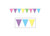 Pack of 12 All-Weather Pastel Pennant Decorative Easter Banners 12' - IMAGE 1