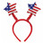 Club Pack of 12 Patriotic Red, White and Blue Star Bopper Headband Party Favors - IMAGE 1