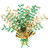 Club Pack of 12 Green and Gold "$" Gleam 'N Burst Centerpieces 15'' - IMAGE 1