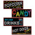 Club Pack of 48 Black and White 'Popcorn' Food Signs 19.5" - IMAGE 1