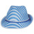 Pack of 12 Blue and White Unisex Adult Harlequin Oktoberfest Alpine Party Hat - One Size - IMAGE 1