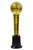 Pack of 6 Metallic Gold and Black Music Award Night Party Microphone Statuettes 8.5" - IMAGE 1