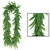 Club Pack of 12 Green Artificial Fern Leaf Tropical Lei Necklaces 40" - IMAGE 1