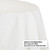 Club Pack of 12 White Disposable Round Picnic Party Table Covers 82" - IMAGE 2