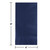2-Ply Disposable Party Dinner Napkins - 8" - Navy Blue - Club Pack of 600 - IMAGE 2