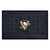 19.5" x 31.25" Yellow and Black NHL Pittsburgh Penguins 3-D Team Medallion Doormat - IMAGE 1