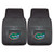 Set of 2 Black and Green NCAA University of Florida Gators Car Mats 17" x 27" - IMAGE 1