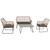 4-Piece Kingstown Rattan Outdoor Patio Conversation Set with Cushions - IMAGE 1