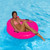 43" Pink Bubble Seat Inflatable Swimming Pool Float - IMAGE 2