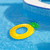 72" Yellow Pineapple Inflatable Tube Ring Swimming Pool Float - IMAGE 2