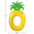 72" Yellow Pineapple Inflatable Tube Ring Swimming Pool Float - IMAGE 3