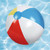 16" Multi-Color 6 Panel Inflatable Beach Ball - IMAGE 4