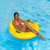 43" Yellow Bubble Seat Inflatable Swimming Pool Float - IMAGE 6