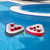 Inflatable Floating Swimming Pool Pong Game Set - 17.75" - IMAGE 2