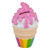 7" Children's Colorful Ice Cream Cone Coin Bank - IMAGE 1