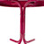 22" Outdoor Retro Tulip Side Table, Pink - IMAGE 4