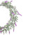 Pre-Lit Battery Operated Pink Lavender Spring Wreath- 16" - White LED Lights - IMAGE 3