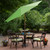9ft Outdoor Patio Market Umbrella with Hand Crank and Tilt, Lime Green - IMAGE 3