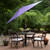 9ft Outdoor Patio Market Umbrella with Hand Crank and Tilt - Purple - IMAGE 3