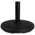 Black Flat Round Resin Base Stand for Patio Umbrella - 21lbs - IMAGE 1