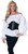 Women's White and Black Renaissance Blouse Halloween Costume - XL - IMAGE 1