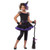 Girl's Purple and Black Stardust Witch Halloween Costume - Large - IMAGE 1