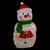32" Lighted 2D Chenille Snowman with Scarf Outdoor Christmas Decoration - IMAGE 3