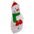 32" Lighted 2D Chenille Snowman with Scarf Outdoor Christmas Decoration - IMAGE 5
