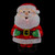 Lighted 2D Chenille Santa Outdoor Christmas Decoration - 32" - Warm White Lights - IMAGE 3