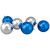 12ct Silver and Blue 2-Finish Shatterproof Ball Christmas Ornaments 4" - IMAGE 3