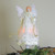 16" Lighted Gold Fiber Optic Animated Porcelain Angel Christmas Tree Topper - IMAGE 3