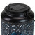 7" Black Integrated Floral LED Solar Outdoor Lantern with Handle - IMAGE 3