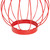 6.5" Red Outdoor Hanging LED Solar Lantern with Handle - IMAGE 3