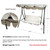 3-Seater Outdoor Patio Swing with Adjustable Canopy - Cream - IMAGE 4