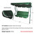 3-Seater Outdoor Patio Swing with Adjustable Canopy - Green - IMAGE 4