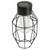 9.5" Black Geometric Oblong Outdoor Hanging Solar Lantern with Handle - IMAGE 3