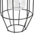 9.5" Black Geometric Oblong Outdoor Hanging Solar Lantern with Handle - IMAGE 4