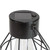 9.5" Black Geometric Oblong Outdoor Hanging Solar Lantern with Handle - IMAGE 5