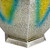 15.5" Silver Floral Outdoor Hanging Solar Lantern with Jute Handle - IMAGE 5