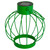 6.5" Green Outdoor Hanging LED Solar Lantern with Handle - IMAGE 3