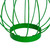 6.5" Green Outdoor Hanging LED Solar Lantern with Handle - IMAGE 4