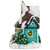 5.5" Green LED Lighted Snowy House Christmas Village Decoration - IMAGE 3